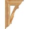 Ekena Millwork Balboa Traditional Rough Sawn Bracket w/ Offset Brace, Western Red Cedar, 8"W x 22"D x 34"H BKT0806X22X34BOA01RWR - alternate 4
